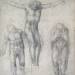 Study of a Crucified Christ and two figures